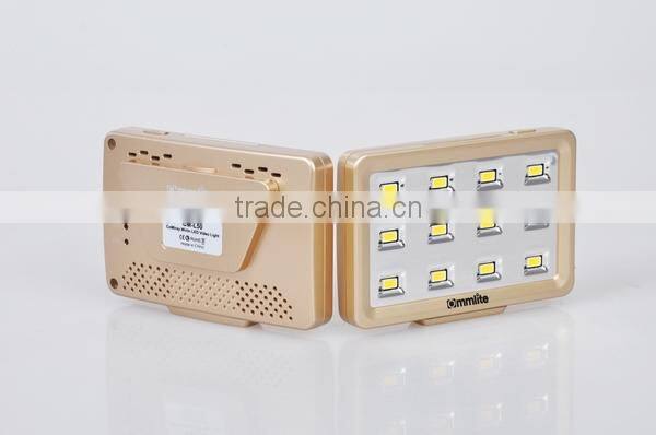 Commlite Powerful LED Video Light 12 Lamps for Monopod, Cellphone, DSLR Camera...