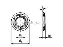 m6 french standard lock washer, contact washer nfe 25-511