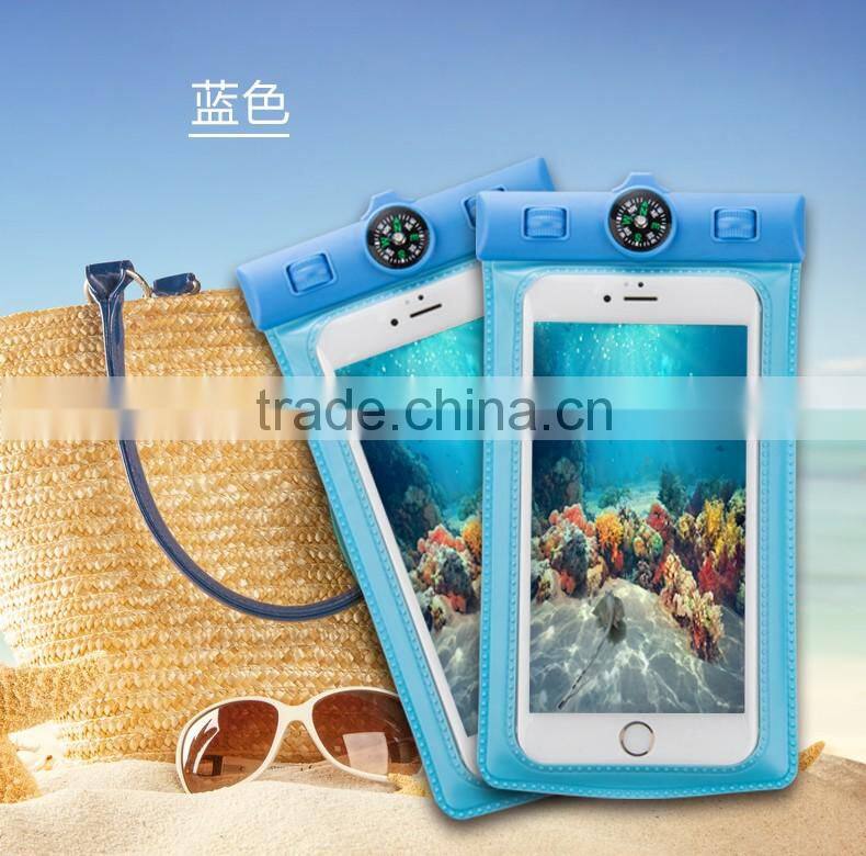 JOYROOM New High Quality PVC Mobile phone waterproof bag High density compass design 20m waterproof bag for mobile phone