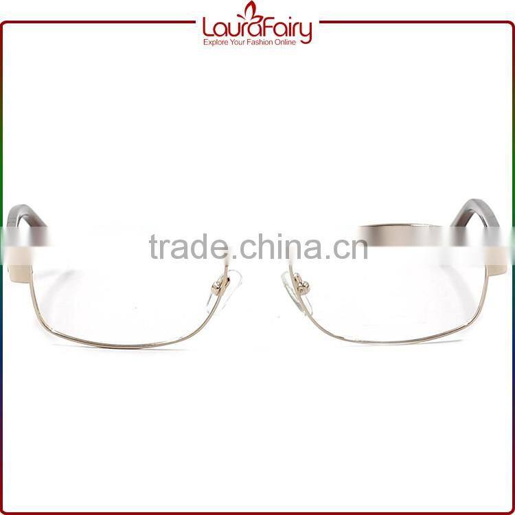 Laura Fairy 1PCS Retail Trendy New Metal Frame Acetate Temple Men Optical Frame