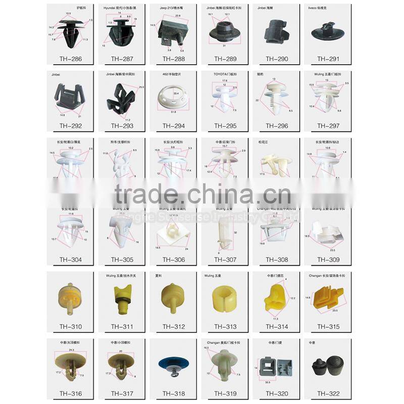 auto car plastic clipsand car fasteners used Germany car windows