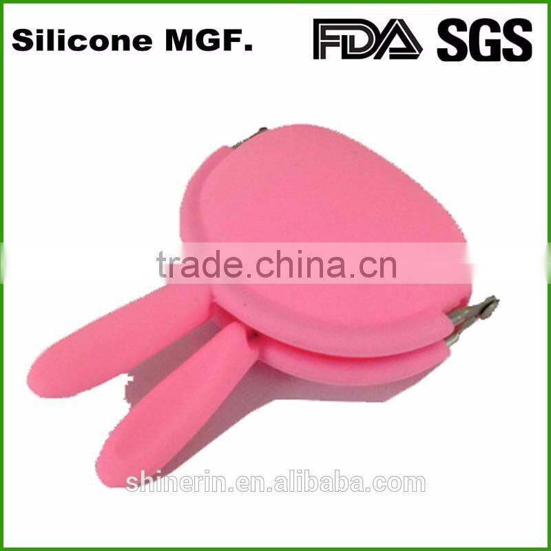Alibaba mini coin wallet bag silicone rabbit coin purse for kids for gifts
