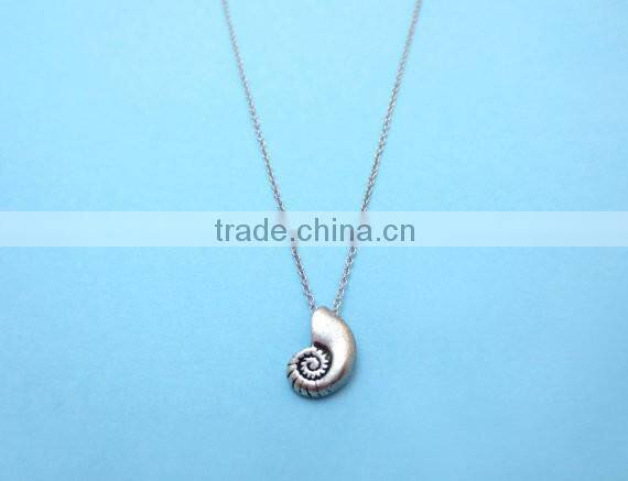 Ariel Voice Necklace Little Mermaid Necklace Silver Shell Necklace Gift for Her