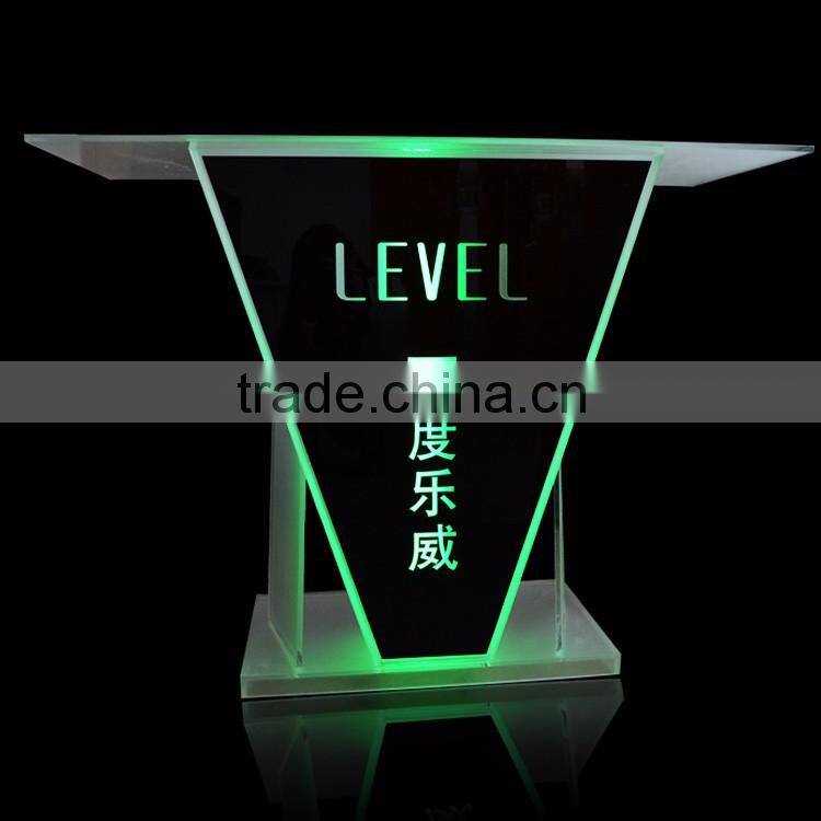 elegant cheap acrylic dj bar table led light nightclub dj table