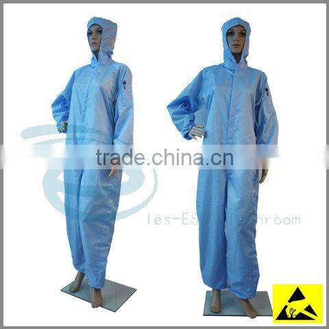 Customize Cotton Material ESD Antistatic Smock with Conductive Carbon