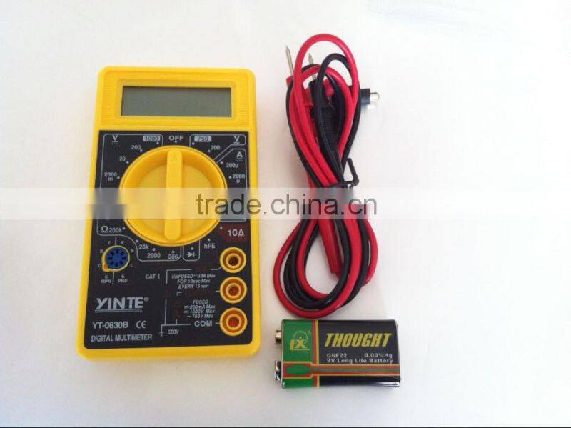 China factory Professional 830B digital multimeter/universal meter with test probe