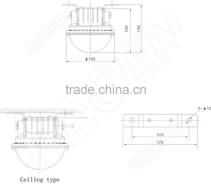 5*1w IP65 China manufacture solid maintenance-free micro water proof mini size Led explosion proof light