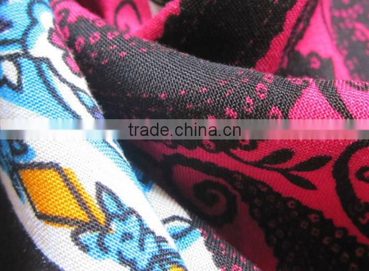 wholesale fabric china New style Fashion Plain custom rayon print