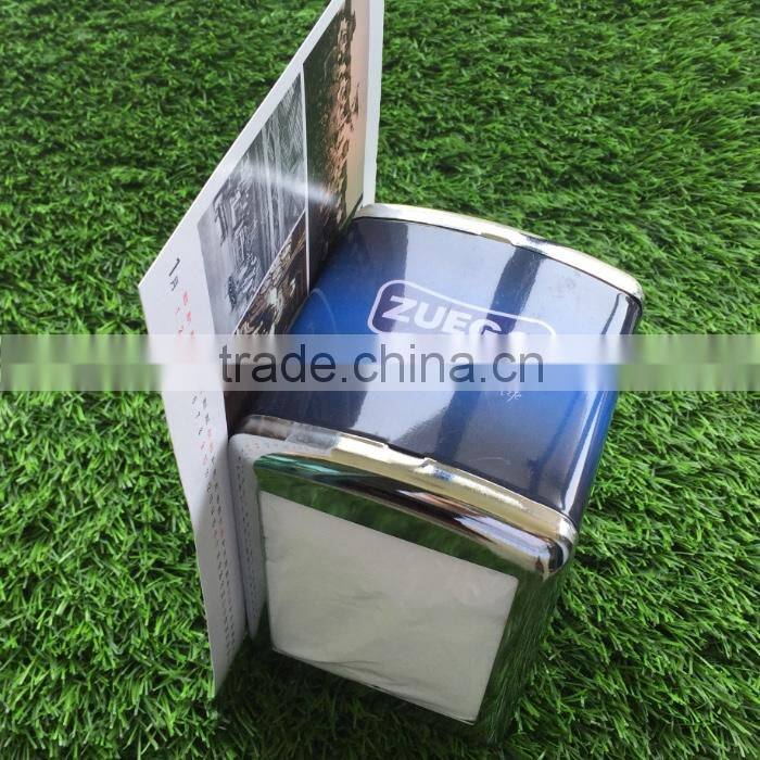 POS popular tin napkin holder with side menu holder