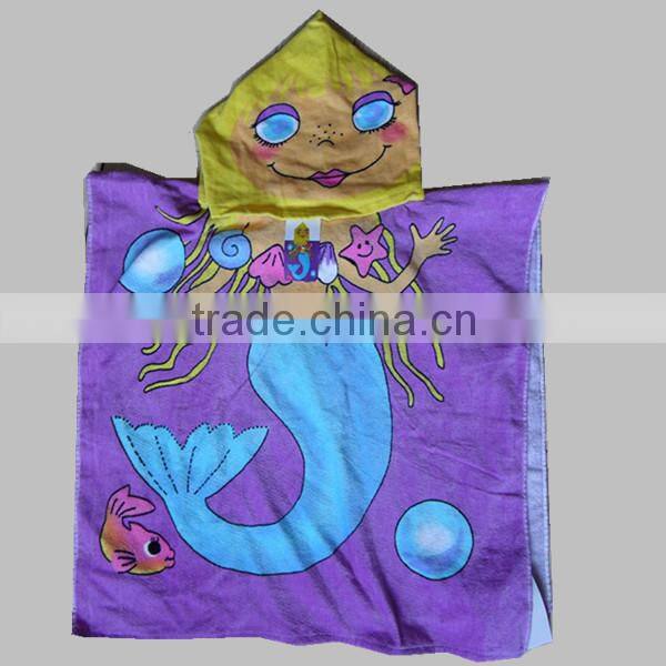 printing poncho beach towel kids poncho towel poncho hooded towel