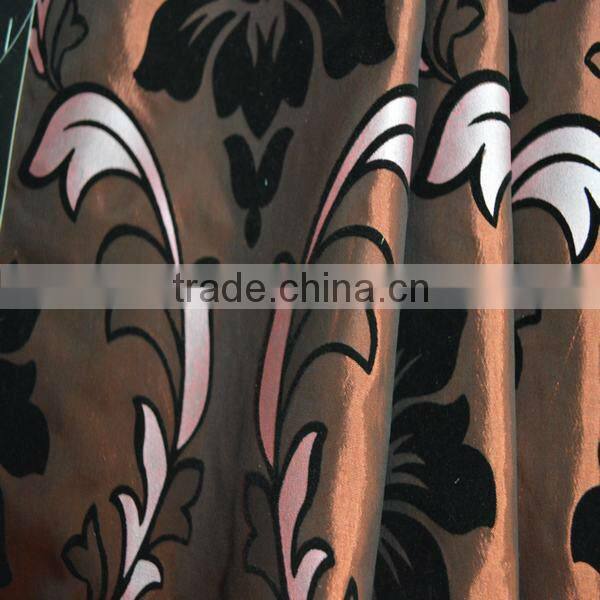 Flocked Nylon/Polyester Taffeta Fabric for Cushion