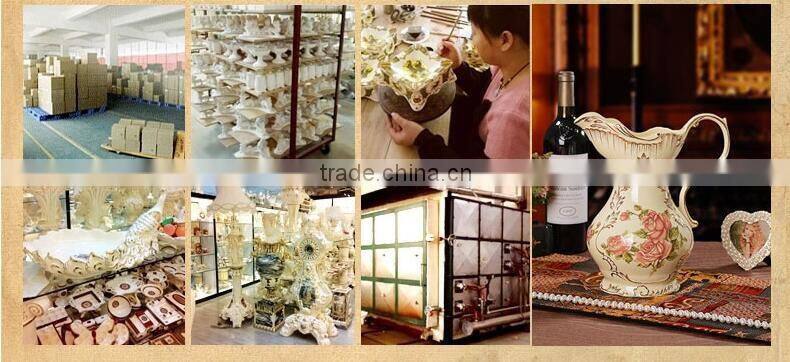 European style ceramic vase with flower pattern for hotel deco