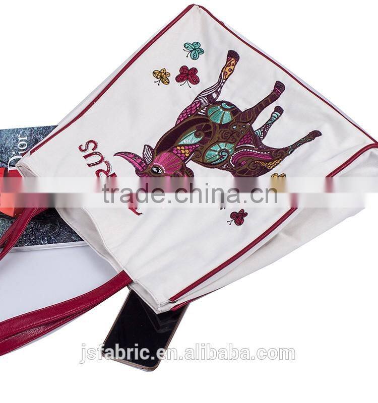 Constellation Series Embroidery And Printed Cotton Taurus Women Bucket Bag