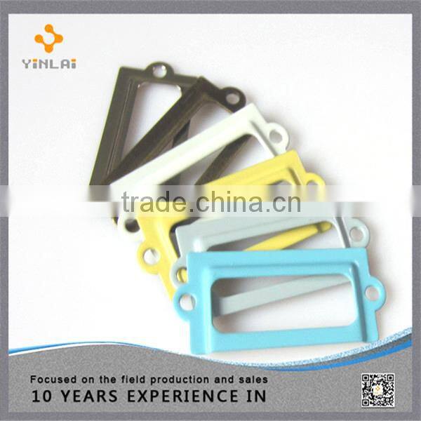 Hot sales 21x49mm Metal Colorful label holder