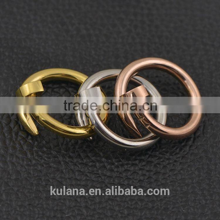 Unusual wedding rings twisted nail rings