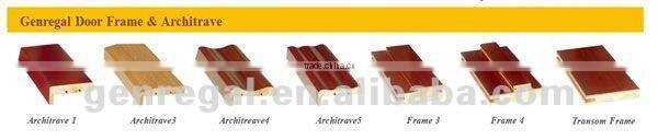 Selected Material Painted Modern wood door with frame