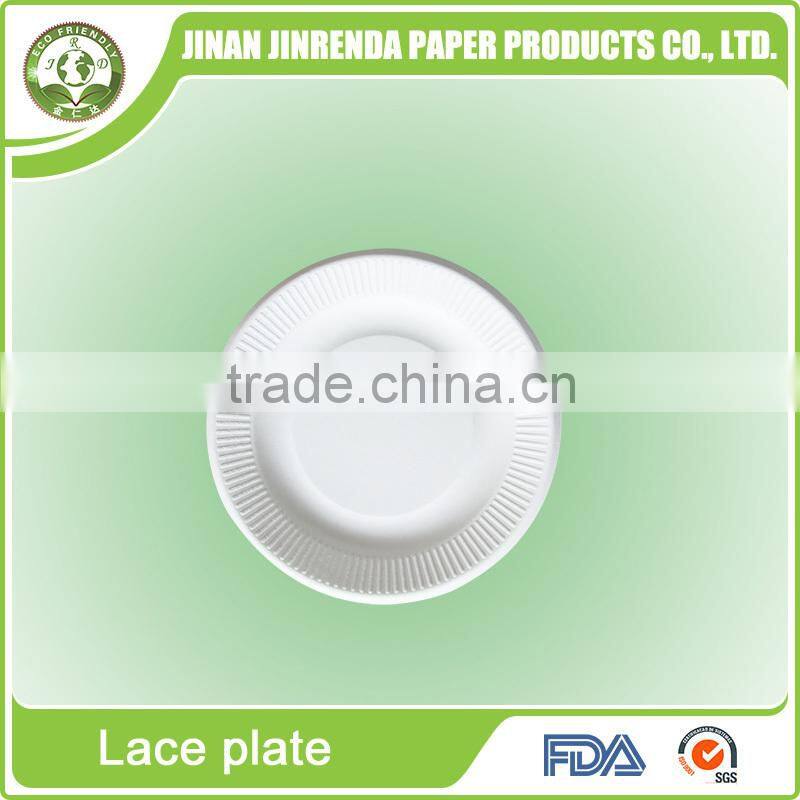 Disposable tableware of 8 inch Lace Paper Pulp Plate