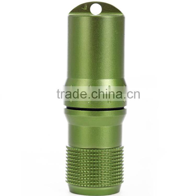 Outdoor pill bottles Aluminum keychain hanging bottle mini waterproof first aid sealed Bottles