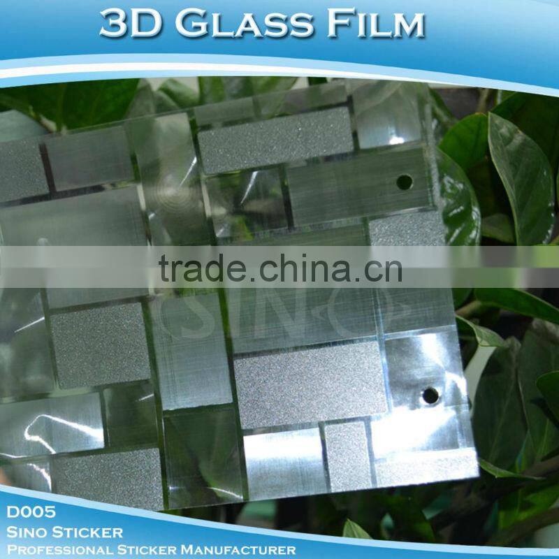 Newest 3D Self Adhesive Forested PVC Window Film
