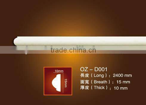 2014 new high quality construction white PU Plain mouldings
