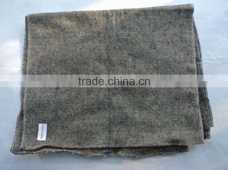 Grey color stitch bonded 50%polyester, 50%recycled cotton floor cleaning rags