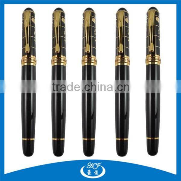 With Leather Material Metal Fountain Pen,Expensive Fountain Pen,Luxury Fountain Pen