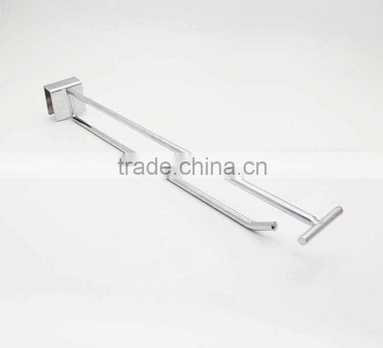 19mm Pipe Merchandise Display Hook 16mm Wire Display Crossbar Hook