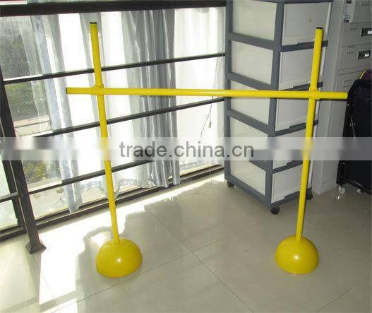 Dog Agility Sliding Bar Jump with a Fixed Base Weave Pole