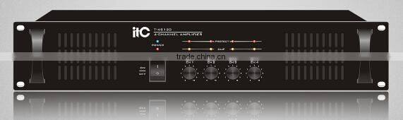 ITC T-4S120 Series Classical 60W 120W 240W Balanced Input Multi Channel Amplifier