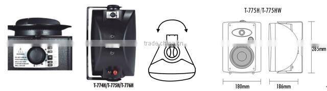 ITC T-775H 30W 8ohm Hi Fi Level 2.0 PA Loudspeaker Wall Mount