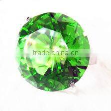 wedding crystal glass diamond napkin ring, green wedding napkin ring