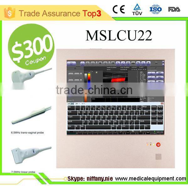 Coupon available! Ipad ultrasound scanner, touch screen scanner 3D color doppler MSLCU22-N