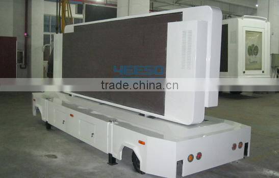 Outdoor advertising trailer LED mobile display, mobile billboards