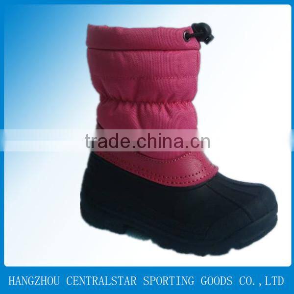 cheap winter waterproof girls red snow boots