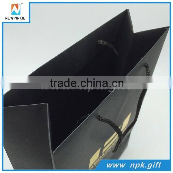 2016 New Fancy Recyclable Custom Logo Printed Kraft recycle paper bag