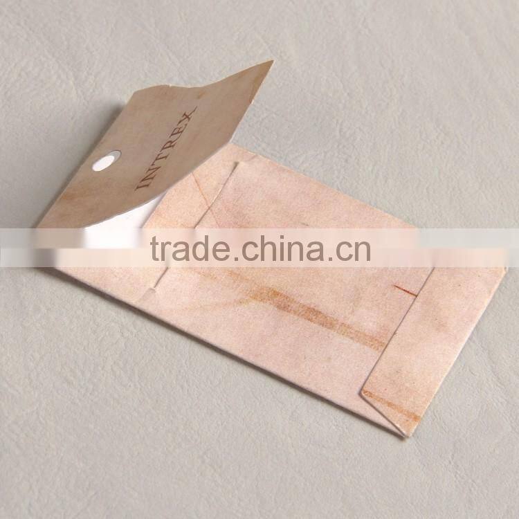 Special Kraft paper package bag with button closure for men 's lounge coat