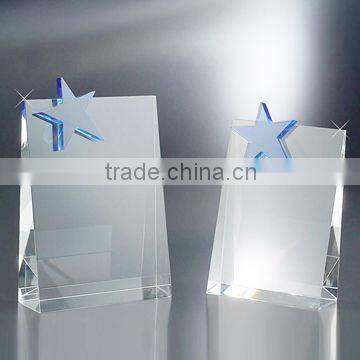 Fashion Design Crystal Award Plaques with Black Base for Corporate Souvenirs