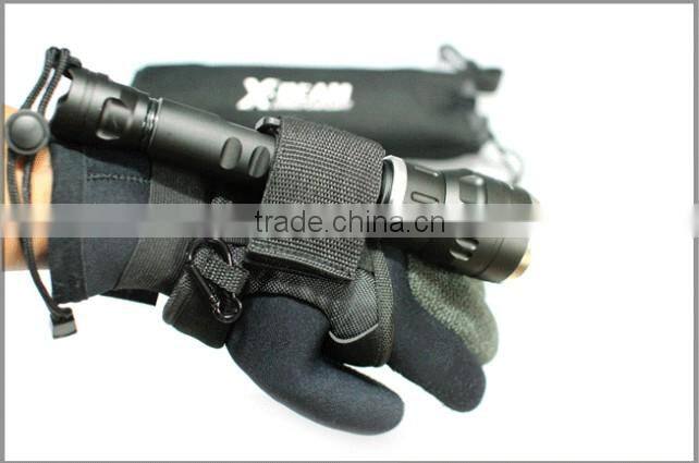 high performance nylon diving video light underwater flashlight glove