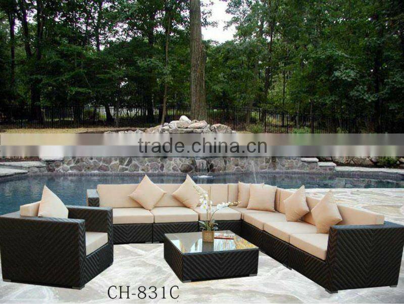2016 Foshan factory new design PE outdoor furniture