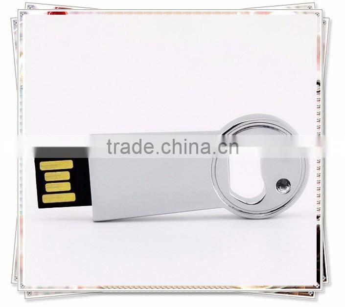 2016 hot selling free logo brand USB flash drive pen drive memory stick metal various shapes of disk,