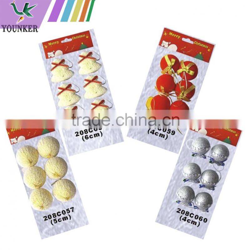 2015 New Design Christmas Pine Cone Hanging Decoration Set