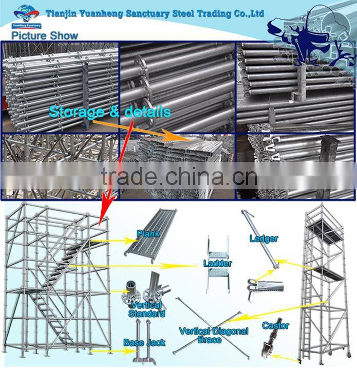 Different Types Q235 Ringlock System Scaffolding