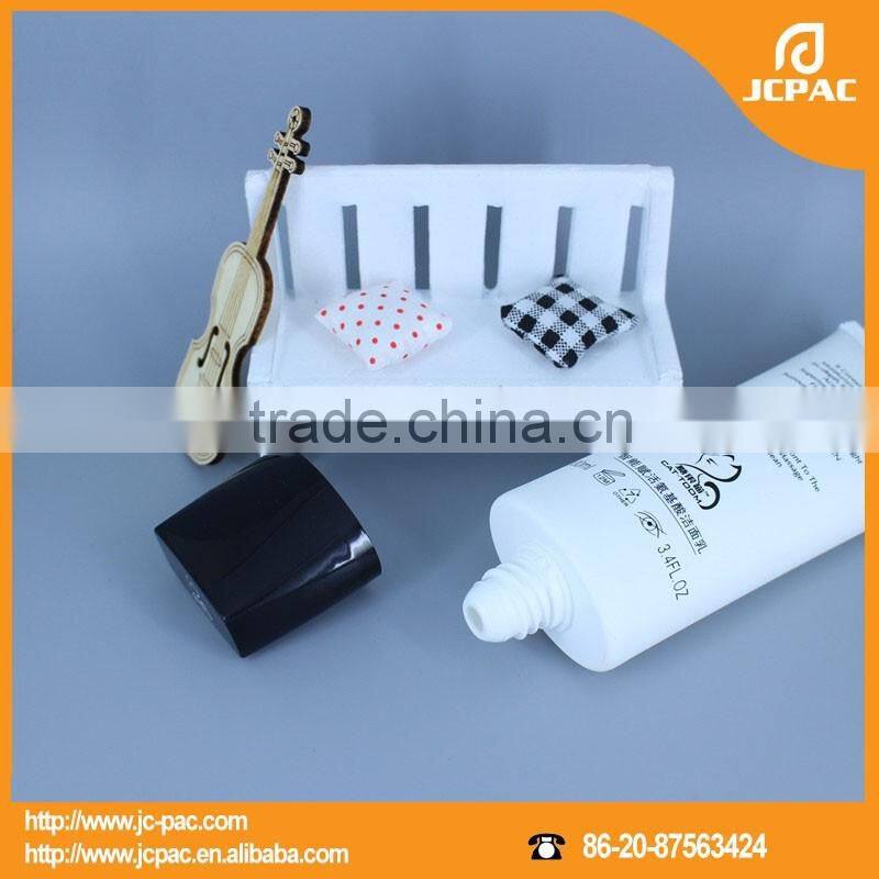 100ml clear oval cosmetic plastic tube for face wash