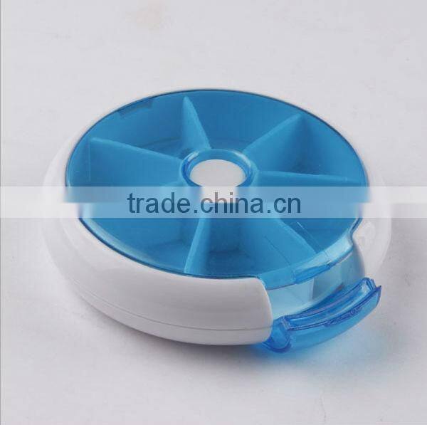 Plastic Pill Box With Lock / 7 days pill box / Round pill box