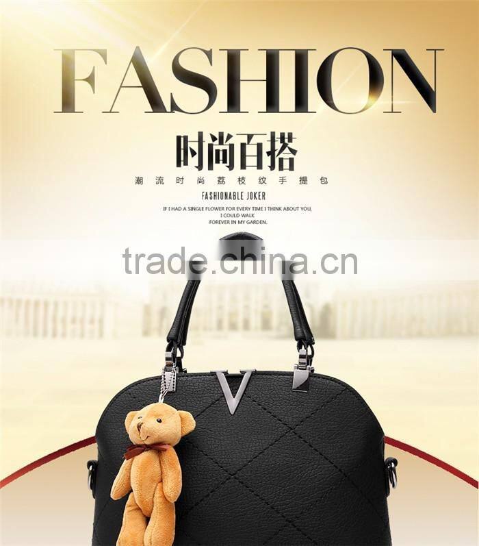 Female sling large tote bag portable casual PU leather handbags for women
