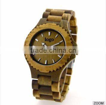 2016 Luxury Novelty Wooden Watches Different Sandal Unisex Japan Movement Gift Wooden case WristWatches Customize Logo