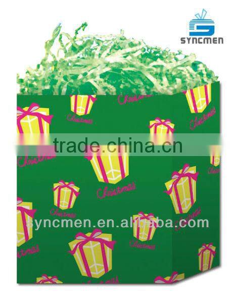Colorful and Popular Christmas Paper Shopping Gift Bag