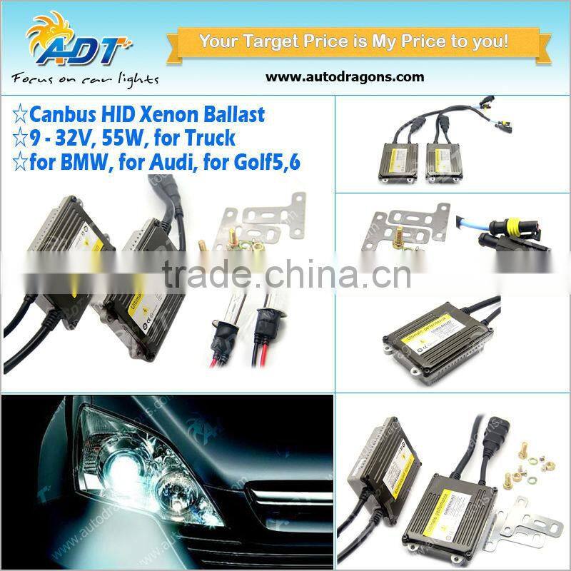 Auto cars 55w electronic ballast works for jetta,for jeep,for hyundai,for toyota