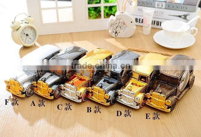 Classic car alarm digital pointer plastic table clock