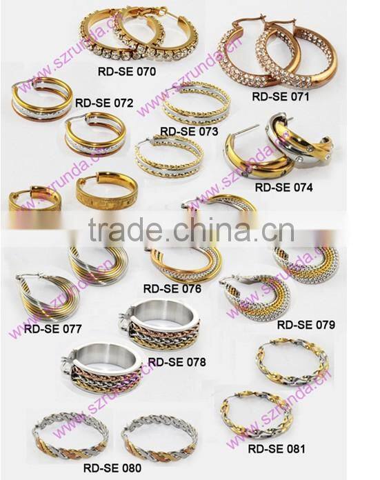 alibaba china supplier,2014 new product dubai gold jewelry, hoop earring for women